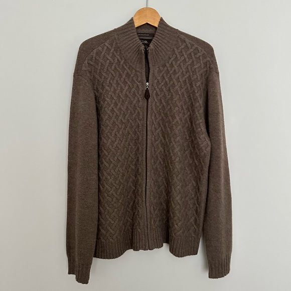 Tasso Elba Other - Tasso Elba Cashmere Zip Cardigan